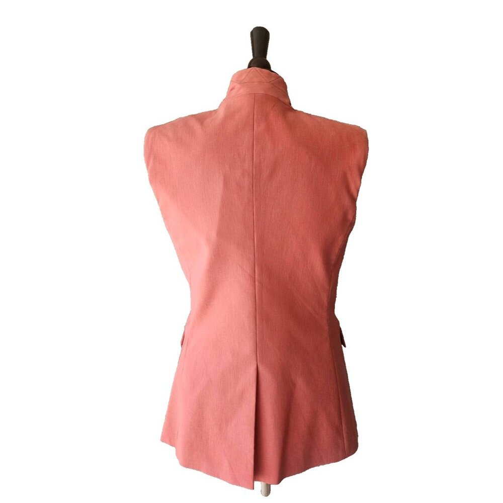NWT Veronica Beard Amika Double Breasted Vest in Faded Rose Size 4 - Picture 2 of 8